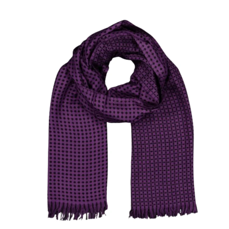 Pañuelo malva y negro. India