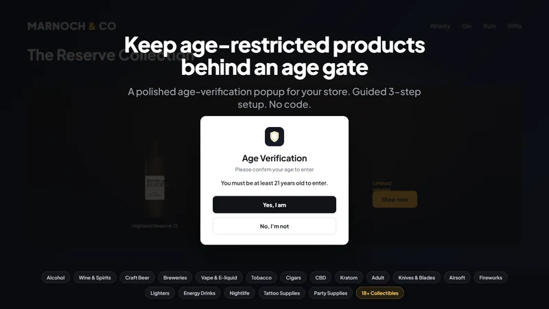 Age Verification 18+