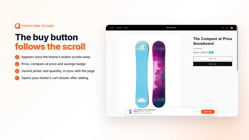 Stickly: Sticky Add to Cart