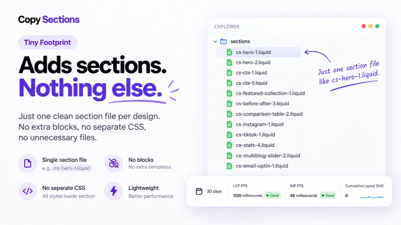 CopySections ‑ Section Library