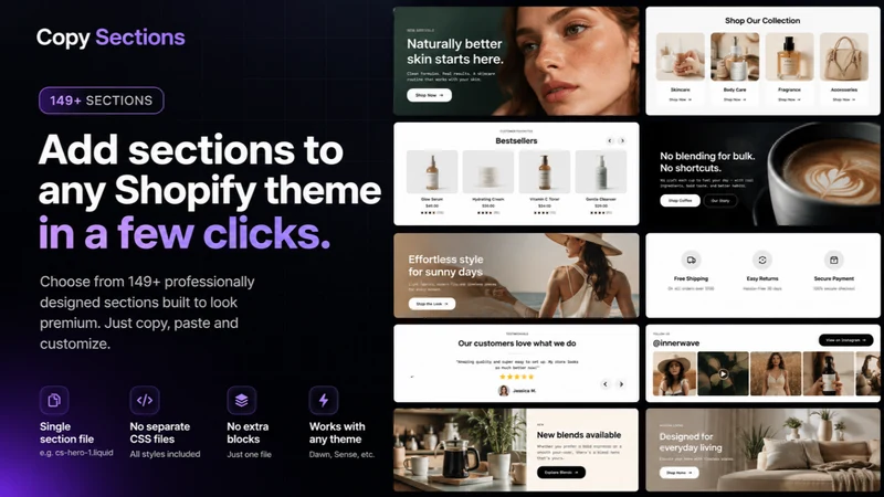 CopySections ‑ Section Library