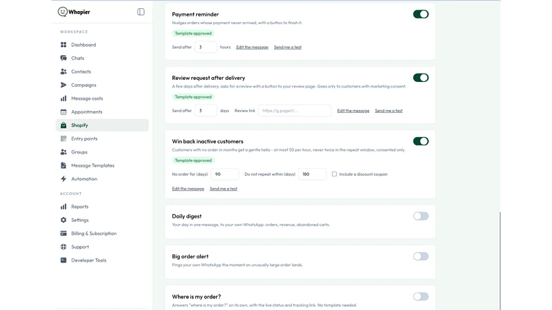 Whapier ‑ Whatsapp Conversions