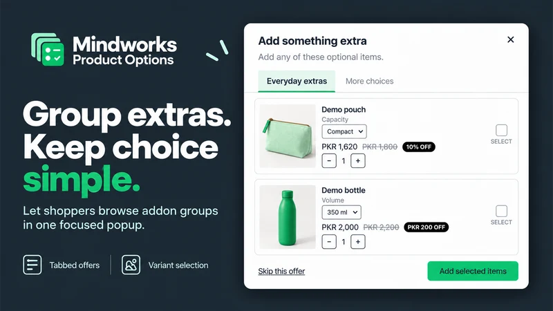 Mindworks Product Options