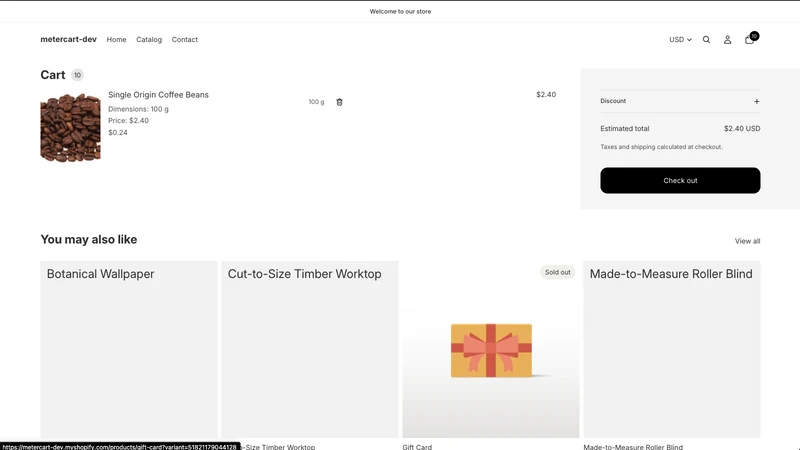 Metercart: Size Calculator