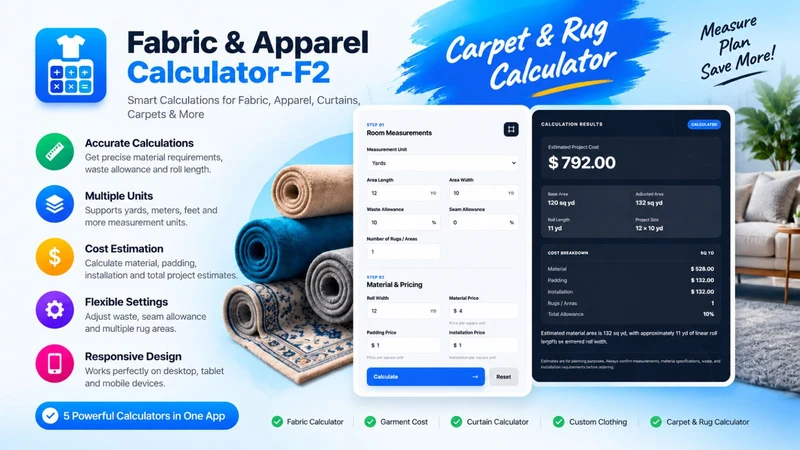 Fabric & Apparel Calculator‑F2