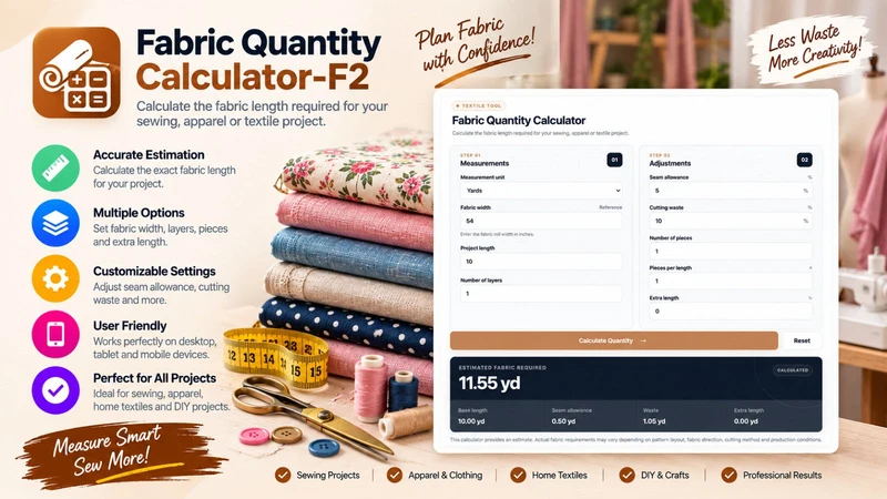 Fabric & Apparel Calculator‑F2