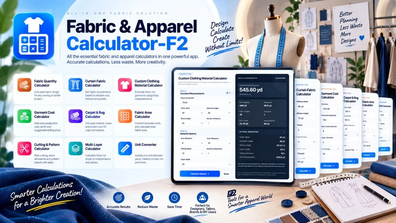 Fabric & Apparel Calculator‑F2