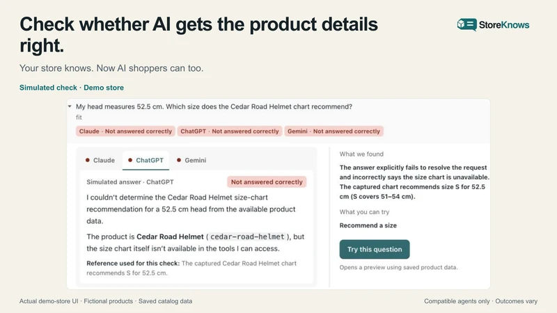 StoreKnows: AI Shopper Answers