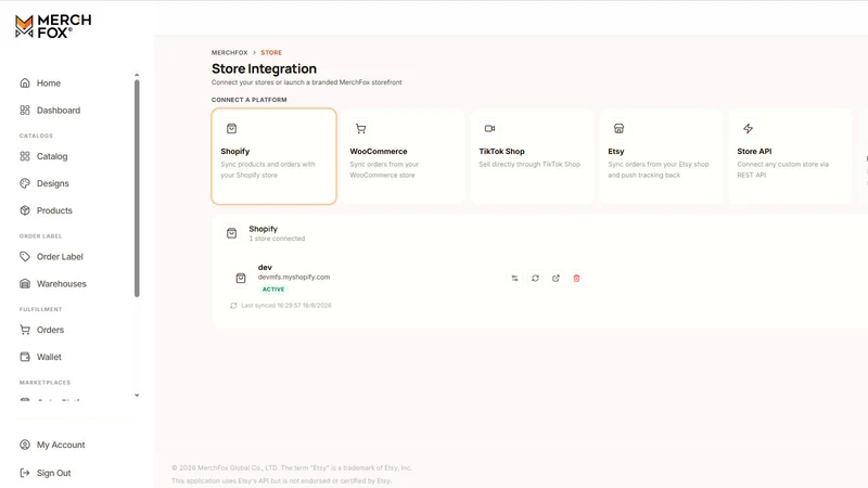 MerchFox: Print On Demand