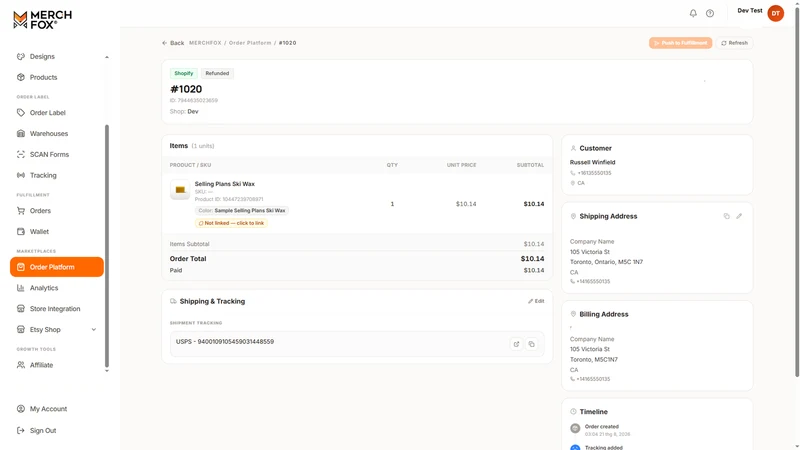MerchFox: Print On Demand