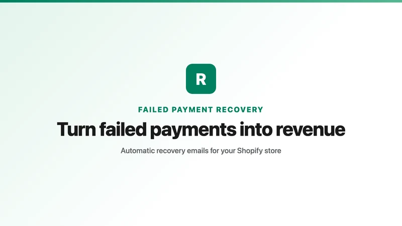 Failed Payment: RevivePay