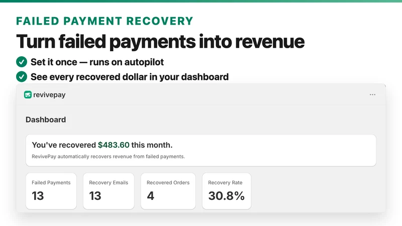 Failed Payment: RevivePay