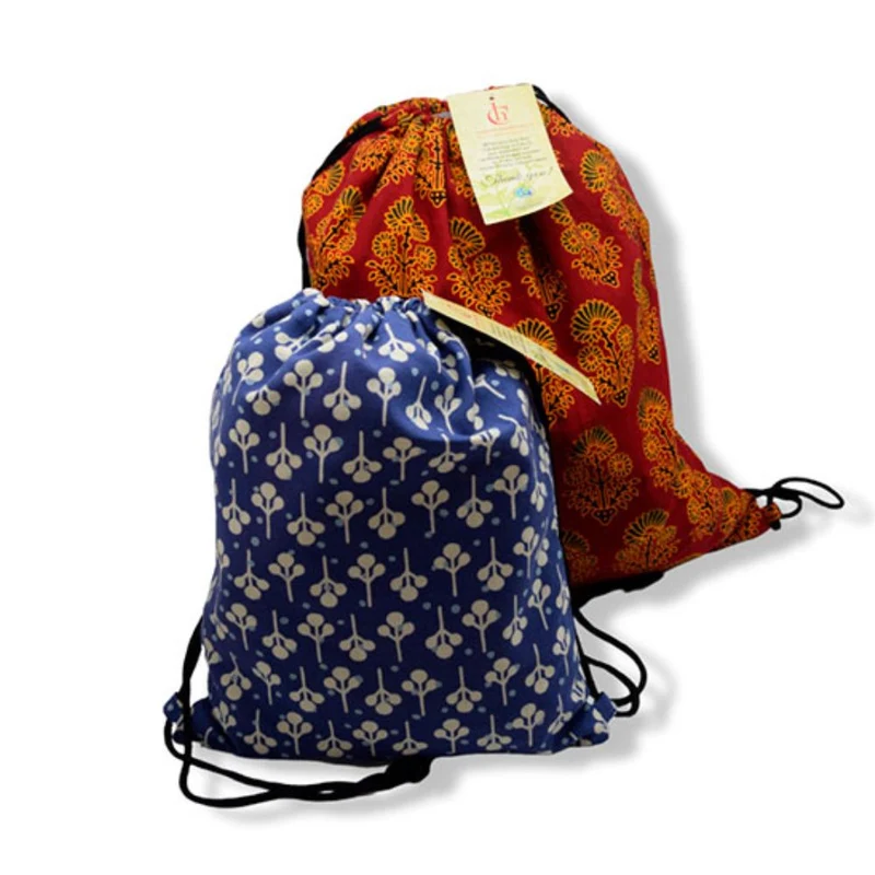Mochila algodón surtida. India