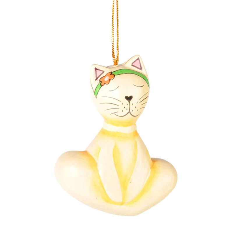 Adorno gato colgante yoga. Indonesia