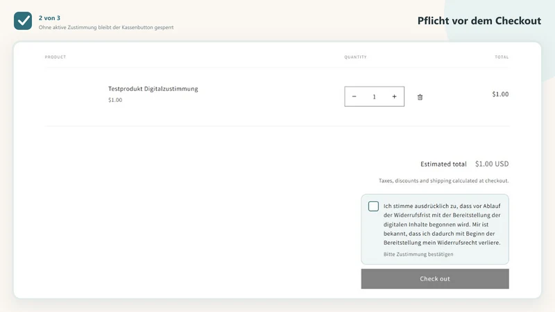 KlarJa Download‑Checkbox