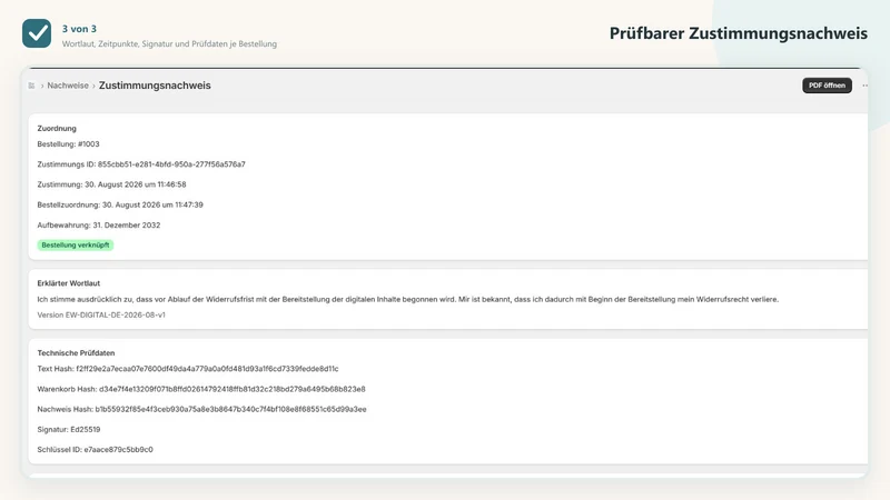 KlarJa Download‑Checkbox