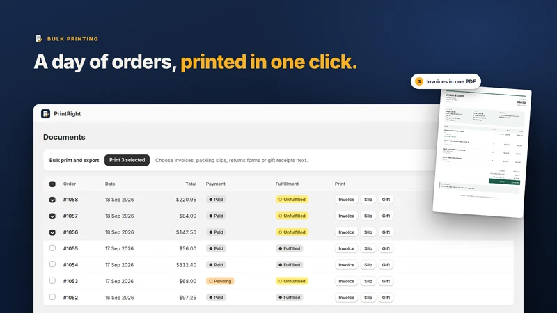 PrintRight ‑ Order Printer