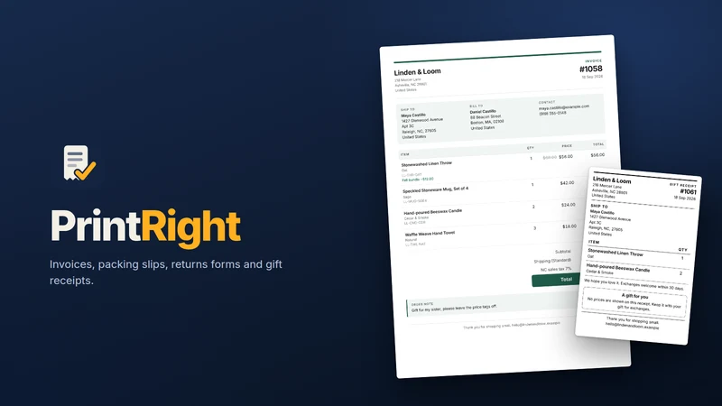 PrintRight ‑ Order Printer
