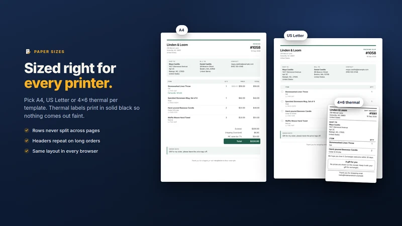 PrintRight ‑ Order Printer