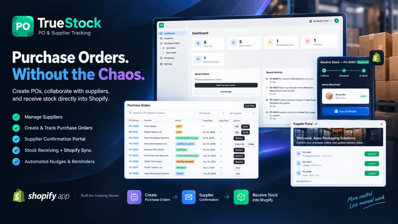 TrueStock: PO & Suppliers