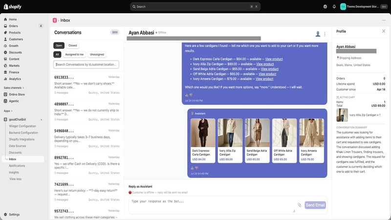 goodChatBot: AI Chatbot