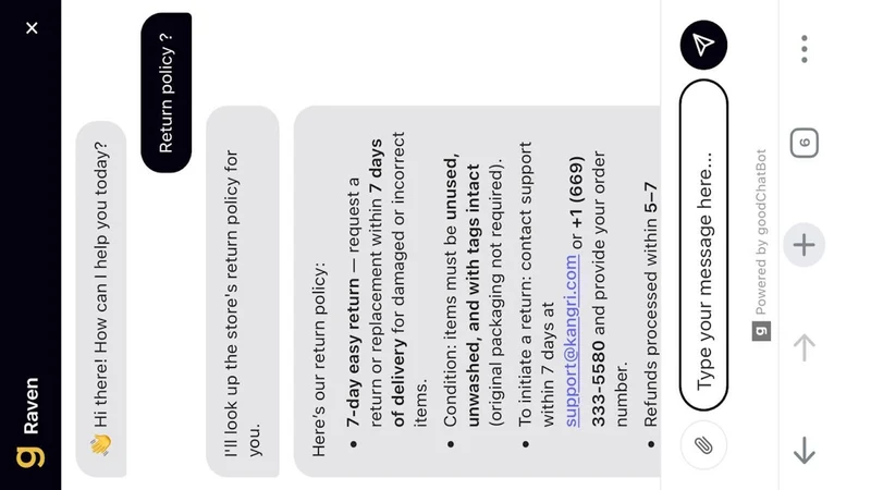 goodChatBot: AI Chatbot