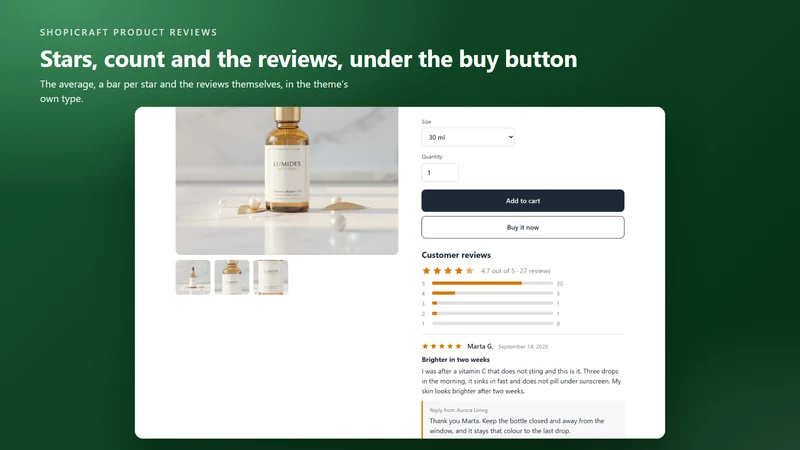 Shopicraft Product Reviews