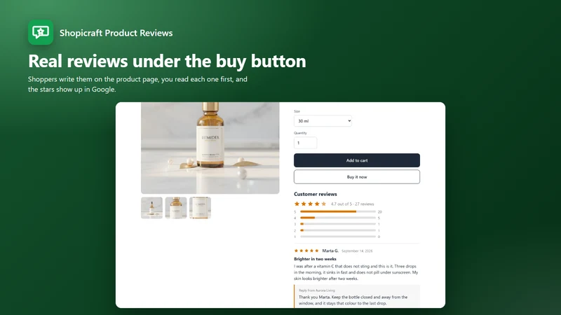 Shopicraft Product Reviews
