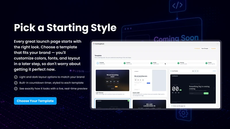 PreLaunch ‑ Launchpage Builder