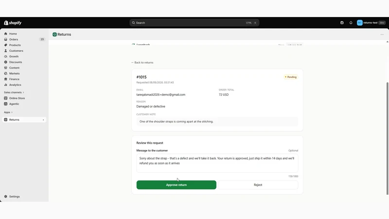 Loopback Returns