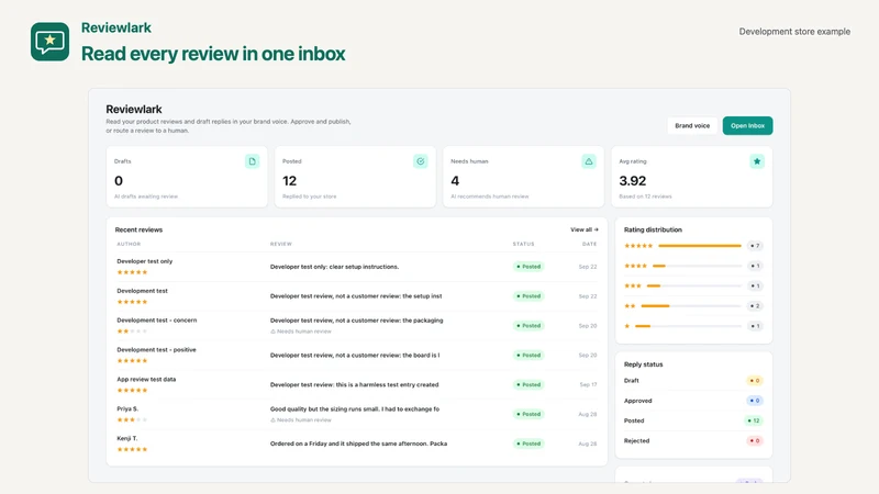 Reviewlark AI Replies