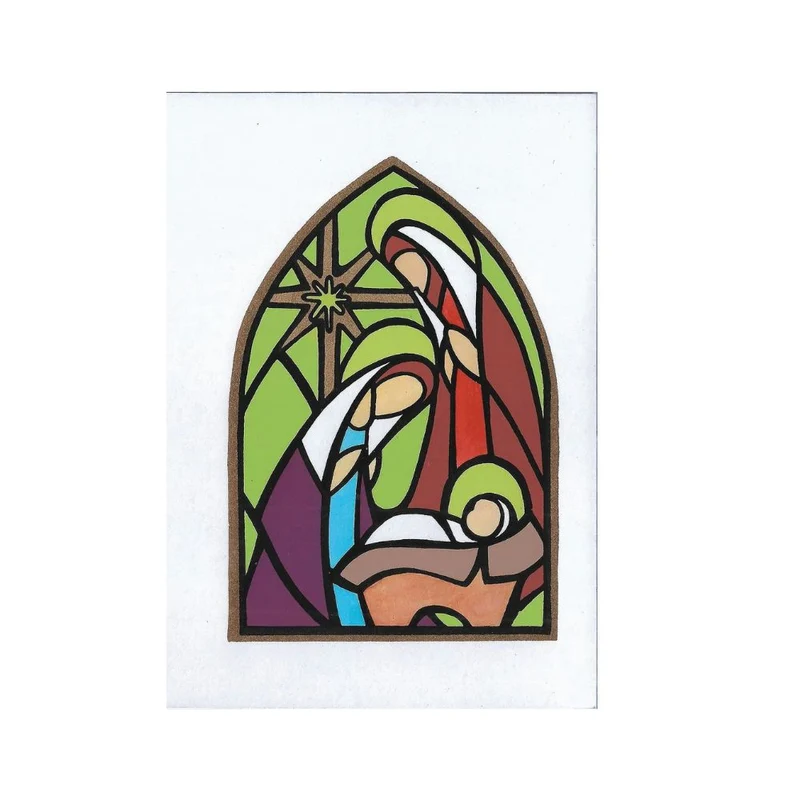 Belén postal Sagrada Familia. India