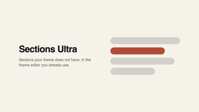 Sections Ultra