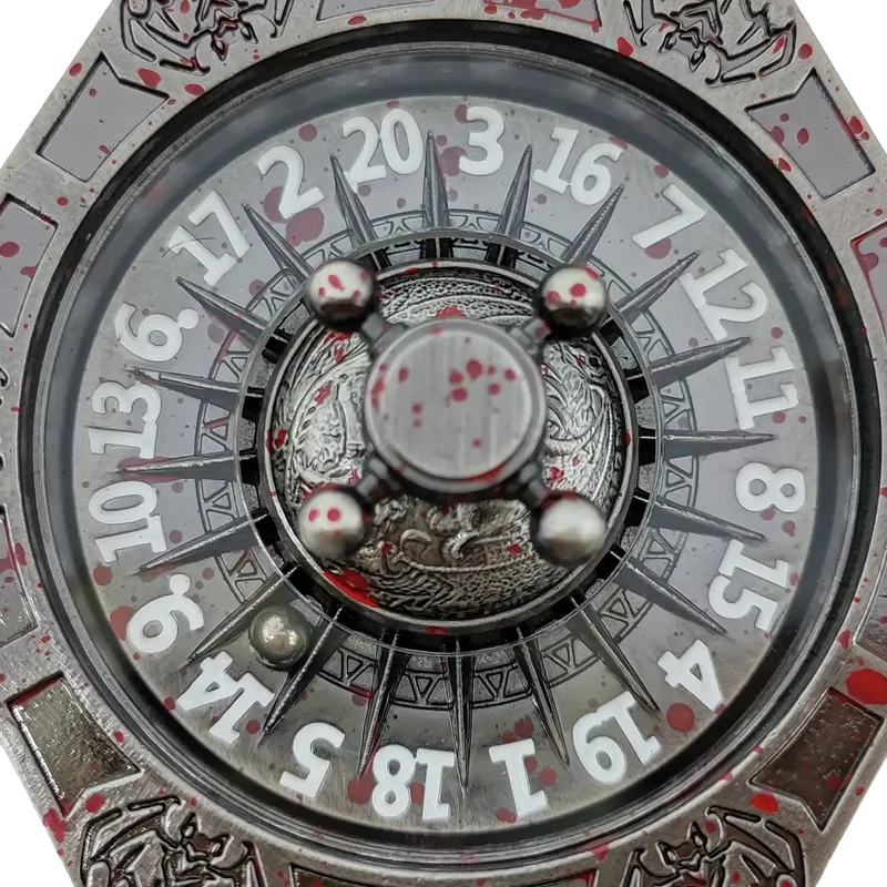 Chromatic Dragon's Fortune Dial - Multi-Function D&D Metal Dice with Rotating Dials & Number Wheel