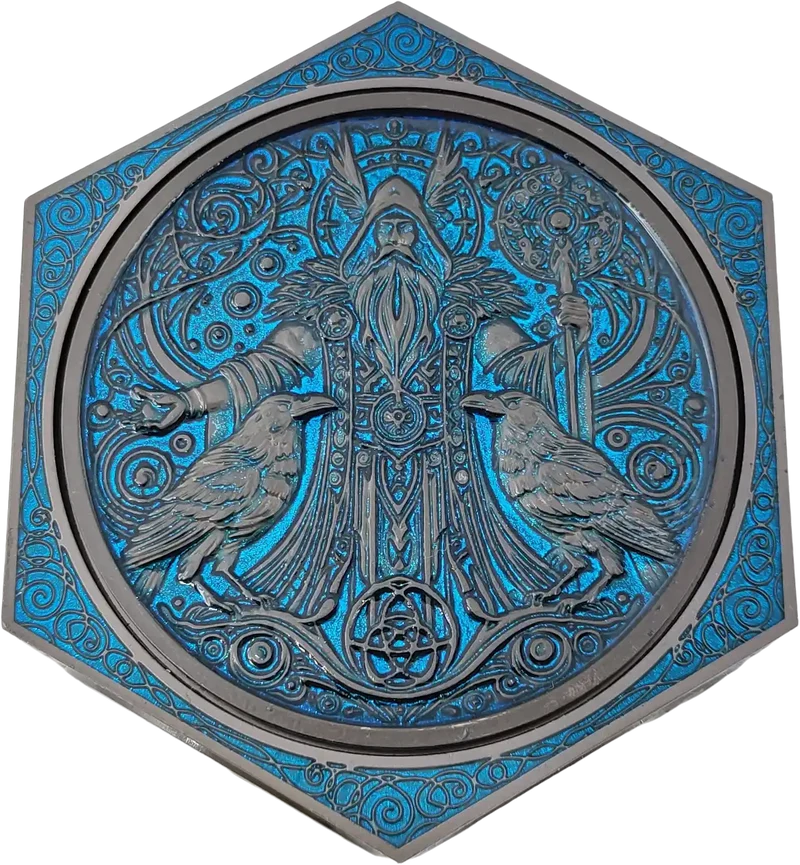 Chromatic Dragon's Fortune Dial - Multi-Function D&D Metal Dice with Rotating Dials & Number Wheel