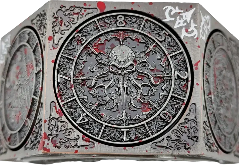 Chromatic Dragon's Fortune Dial - Multi-Function D&D Metal Dice with Rotating Dials & Number Wheel