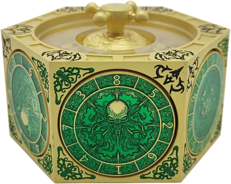 Chromatic Dragon's Fortune Dial - Multi-Function D&D Metal Dice with Rotating Dials & Number Wheel
