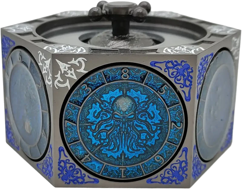 Chromatic Dragon's Fortune Dial - Multi-Function D&D Metal Dice with Rotating Dials & Number Wheel