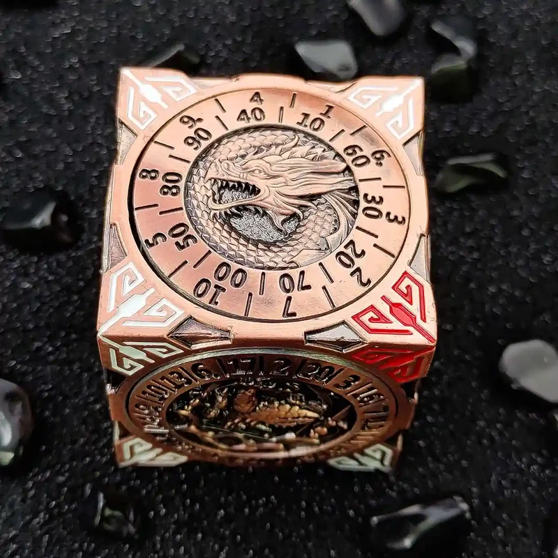 Arcane Relic: 7-in-1 Metal Spinner Dice - Unique Dice Cube Dice