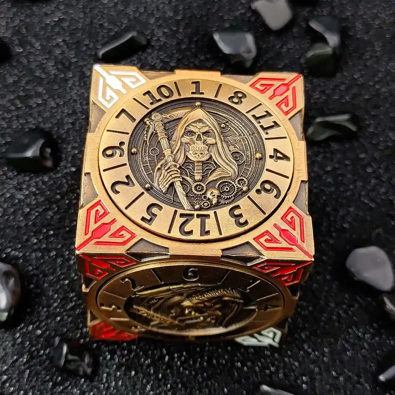 Arcane Relic: 7-in-1 Metal Spinner Dice - Unique Dice Cube Dice