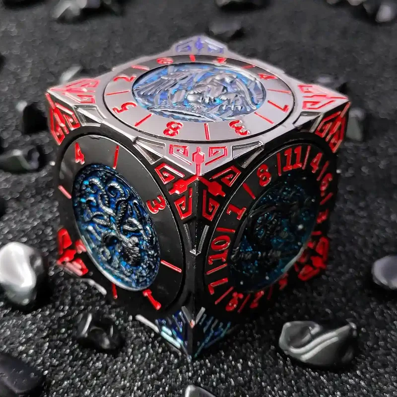 Arcane Relic: 7-in-1 Metal Spinner Dice - Unique Dice Cube Dice