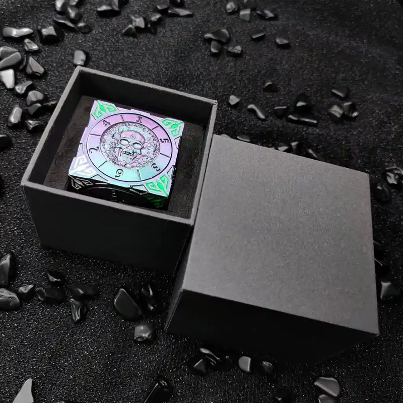 Arcane Relic: 7-in-1 Metal Spinner Dice - Unique Dice Cube Dice