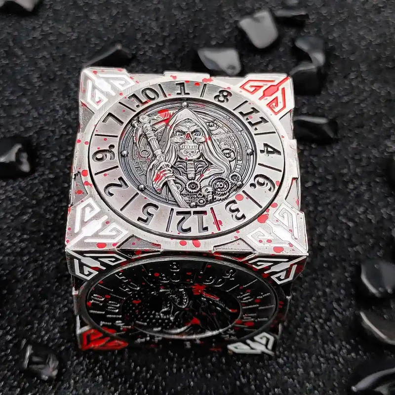 Arcane Relic: 7-in-1 Metal Spinner Dice - Unique Dice Cube Dice