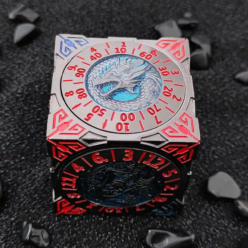 Arcane Relic: 7-in-1 Metal Spinner Dice - Unique Dice Cube Dice