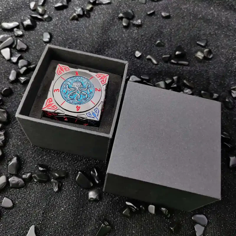 Arcane Relic: 7-in-1 Metal Spinner Dice - Unique Dice Cube Dice
