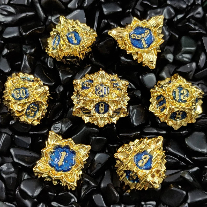 Thorn Lotus Metal DND Dice Set - Unique Dice