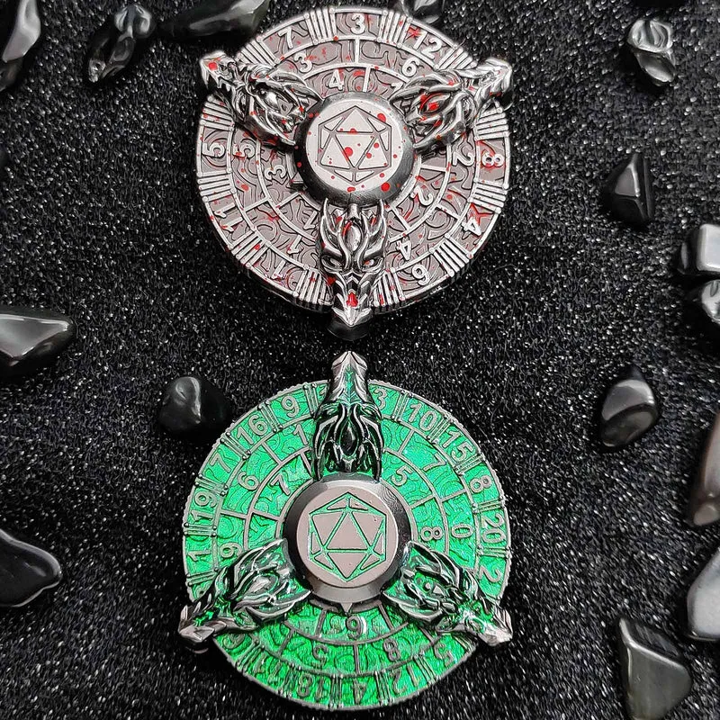 Draconic Rune Spinner Dice Spin and Roll SpinRoller Fidget Spinner Dice