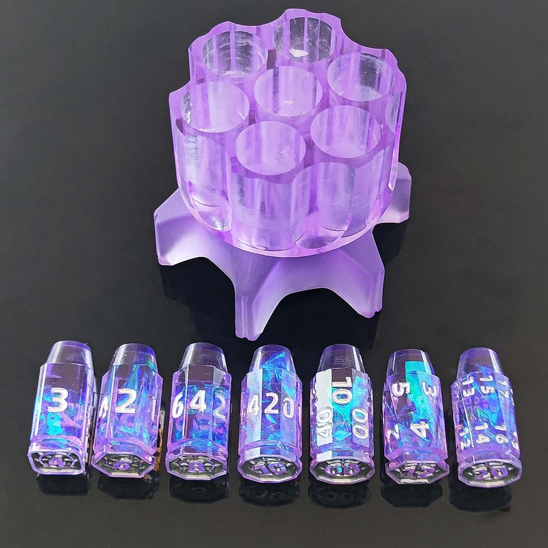 Arcane Revolver Resin Dice Set - Unique Dice