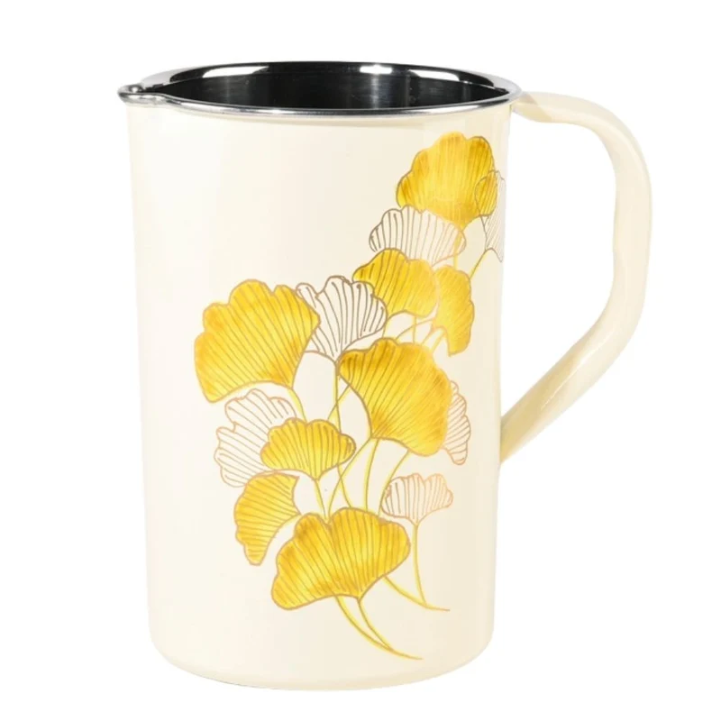 Jarra Gingko Acero Inoxidable. India