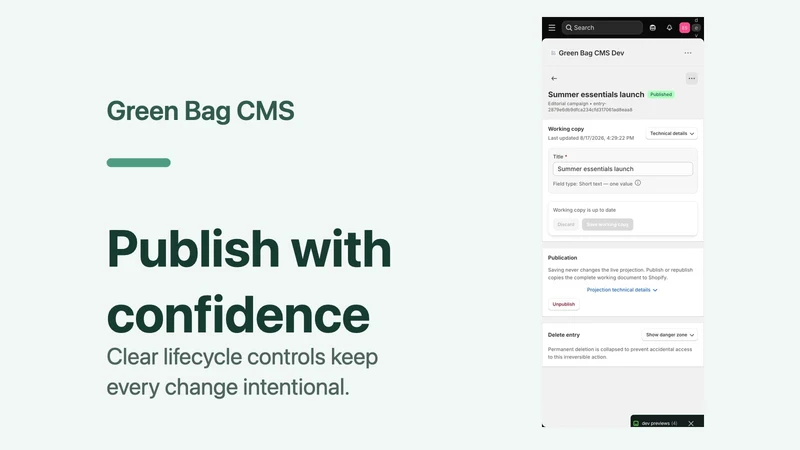 Green Bag CMS